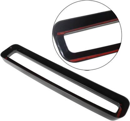 Solidspare Black Front Grill Mesh Grille Inserts Trim Cover for Dodge Challenger 2015-up