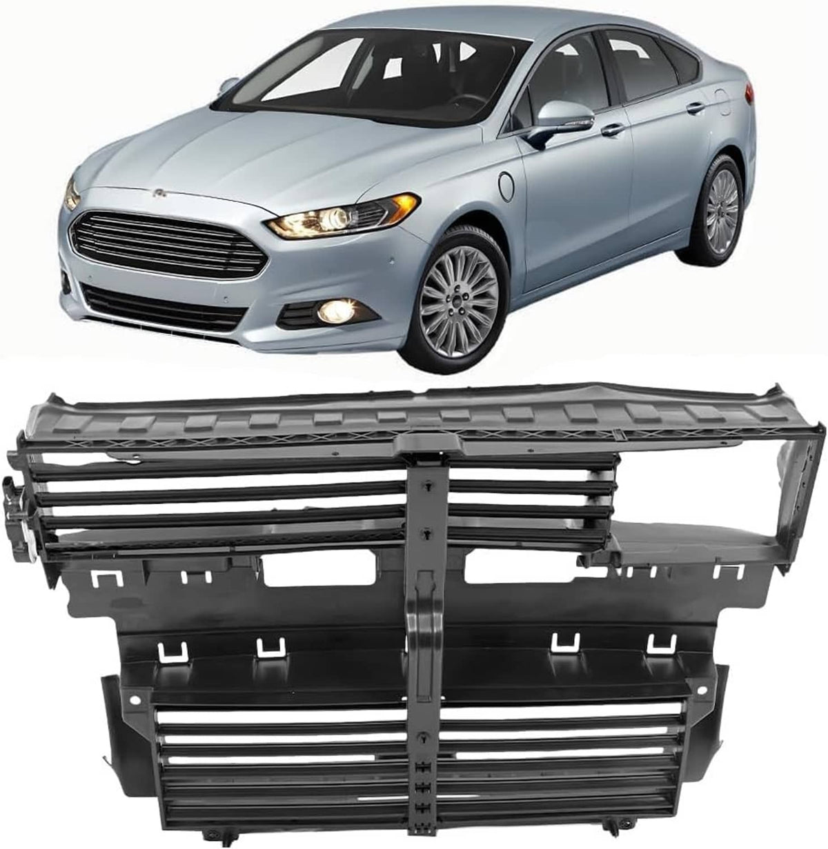 Solidspare New Active Grille Shutter Radiator w/ Motor for 13-16 Ford Fusion Assy DS7Z8475B