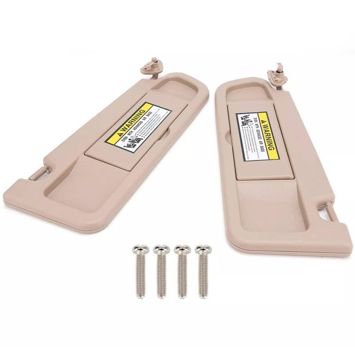 Solidspare 2Pcs Beige Sun Visor Left & Right Visor Kit For 2006-2011 Honda Civic Visors
