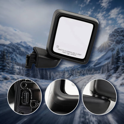 Solidspare Left & Right Power Heated Mirror Set for 2018-2024 Jeep Gladiator Wrangler JL