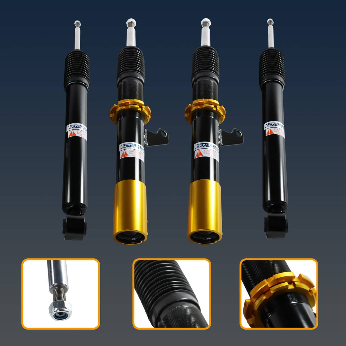 Solidspare Coilover Struts Set For 2006-2014 VW MK5 MK6 GOLF/JETTA Suspension Spring Kit