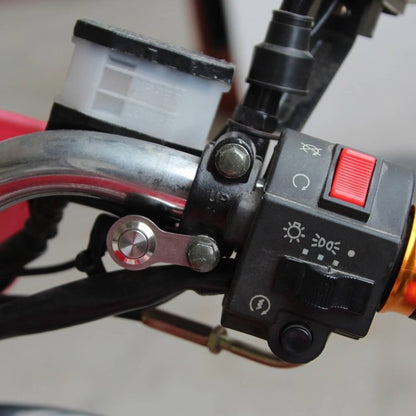 Solidspare ATV Motorcycle light Switch LED Stainless steel bracket Mount Momentary button