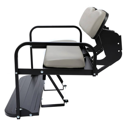 Solidspare Golf Cart Rear Flip Seat Kit Back Seat For Yamaha G14 G16 G19 G22 Gray