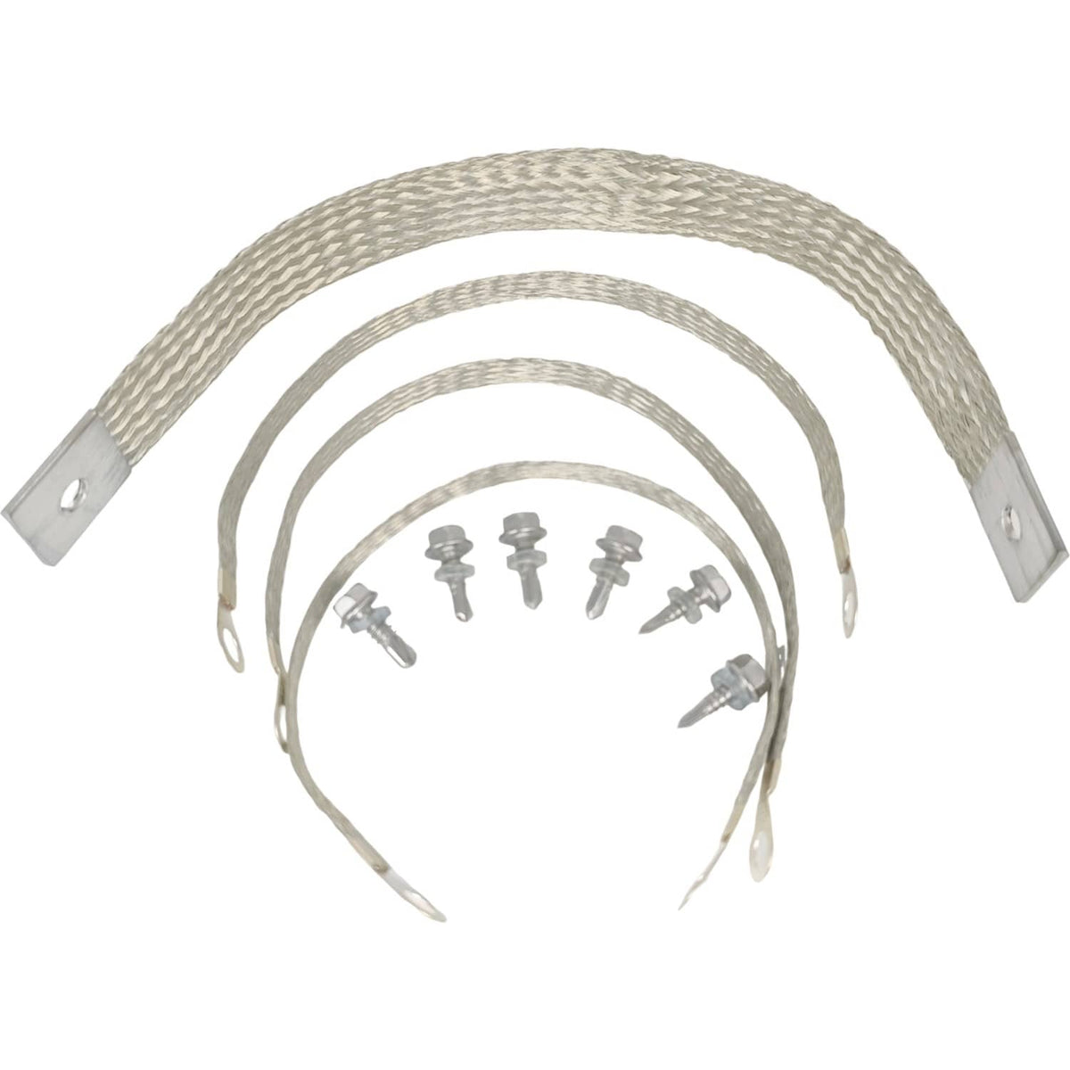 Solid Spare 40140 Engine Ground Strap Kit for Most Car Self-Tapping Screw Braided