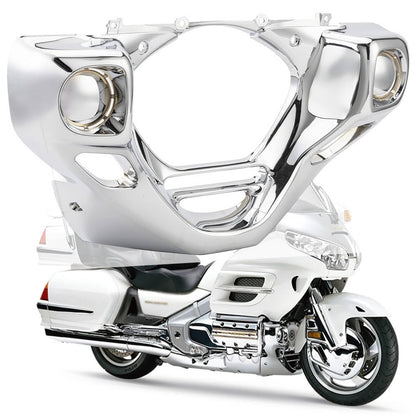 Solidspare Engine Front Cowl Cover Fit For Honda Goldwing GL1800 GL-1800 2001-11 Chrome