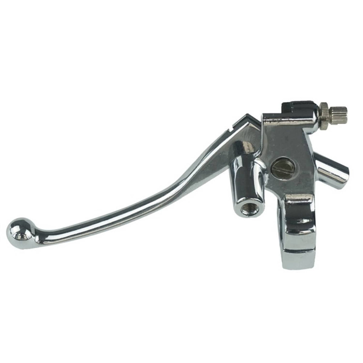 Solidspare 1"  Chrome Motorcycle Left Clutch Lever Perch Mirror Base Mount 25mm