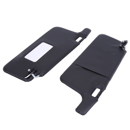 Solidspare Black Sun Visors Left Driver & Right Passenger Fit For 1996-2001 Honda Civic