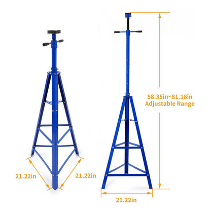 Solid Spare 4000lbs Steel Car Jack Stand Under Hoist Tripod Stand For Garage & Auto Repair