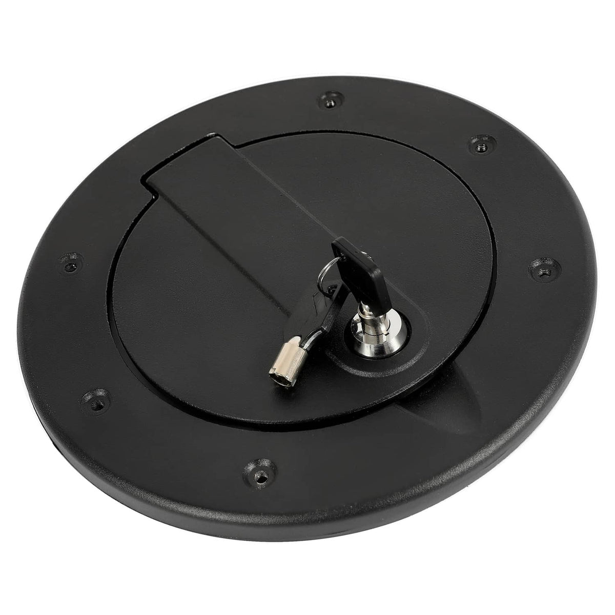Solid Spare Aluminum Locking Fuel Filler Door Gas Tank Cap Cover For Hummer H3 H3T 2006-2010