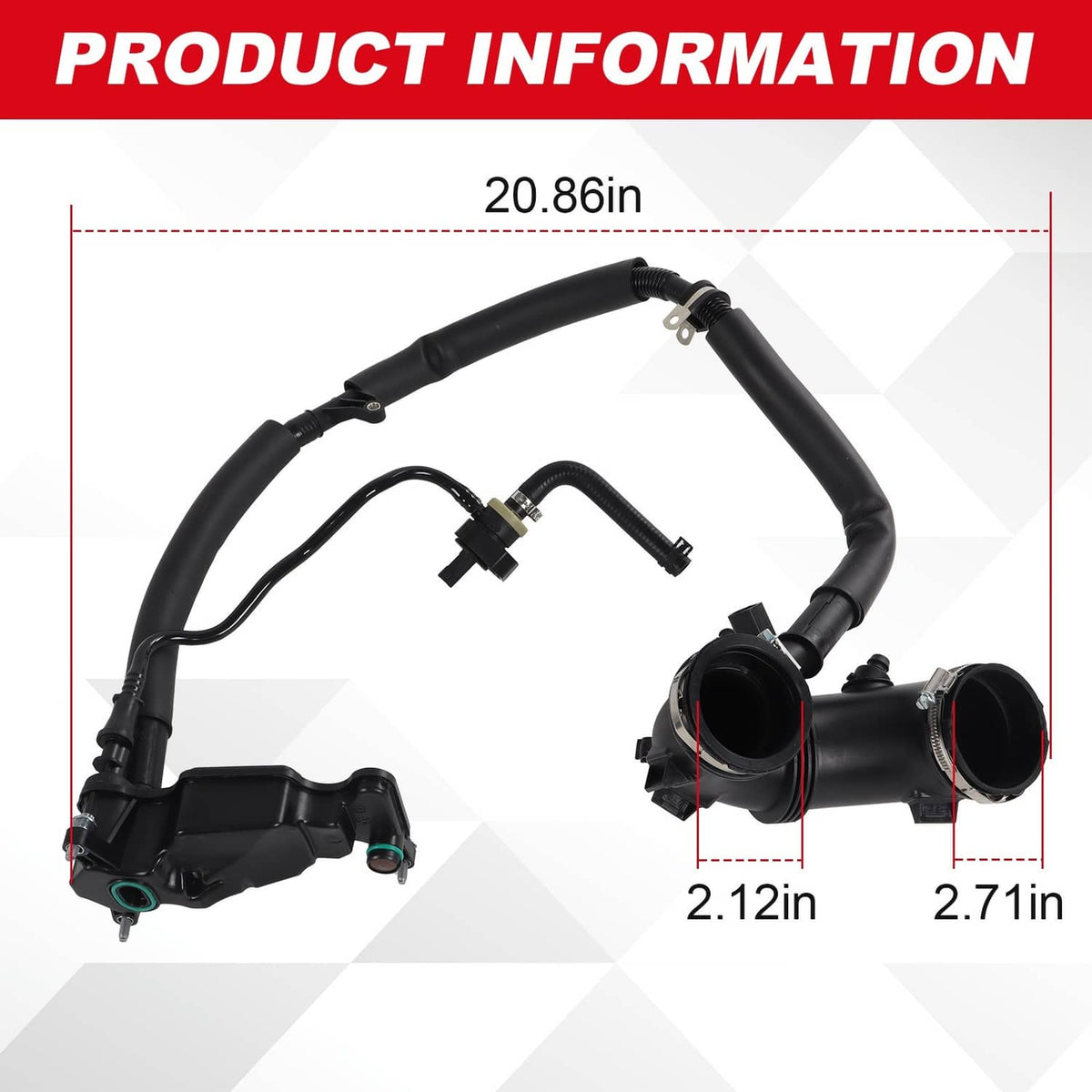 Solidspare Crankcase Ventilation Suction Line 2740905600 For Benz A238 C167 V167 R172
