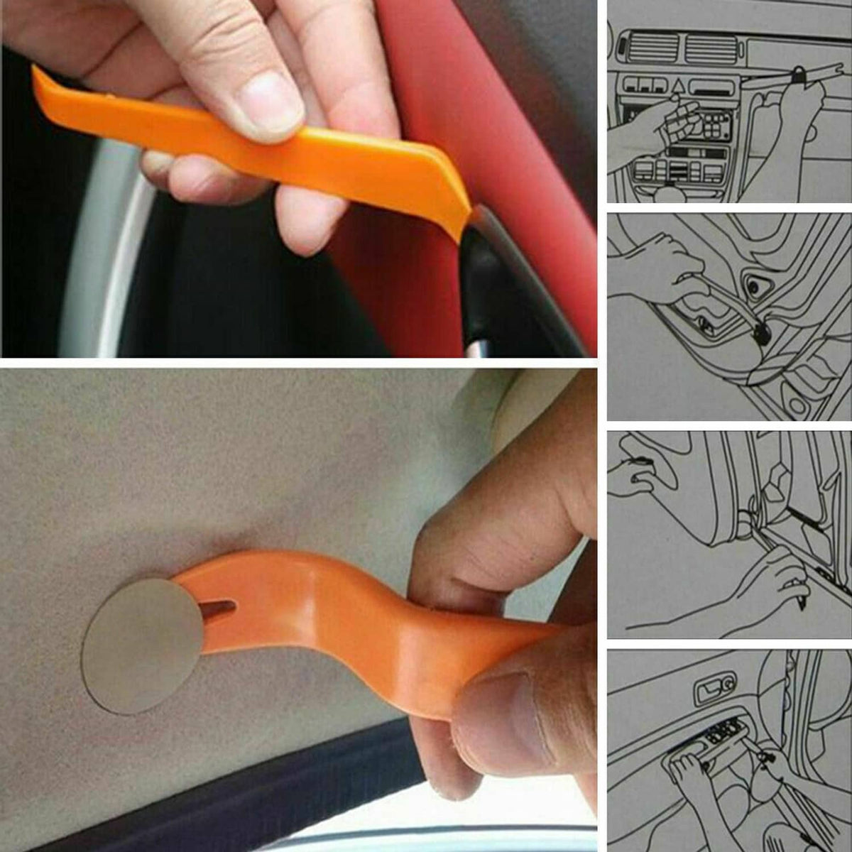 Solidspare 750 Pcs Car Retainer Clips Auto Fasteners Push Trim Clips Pin Rivet Bumper Kit
