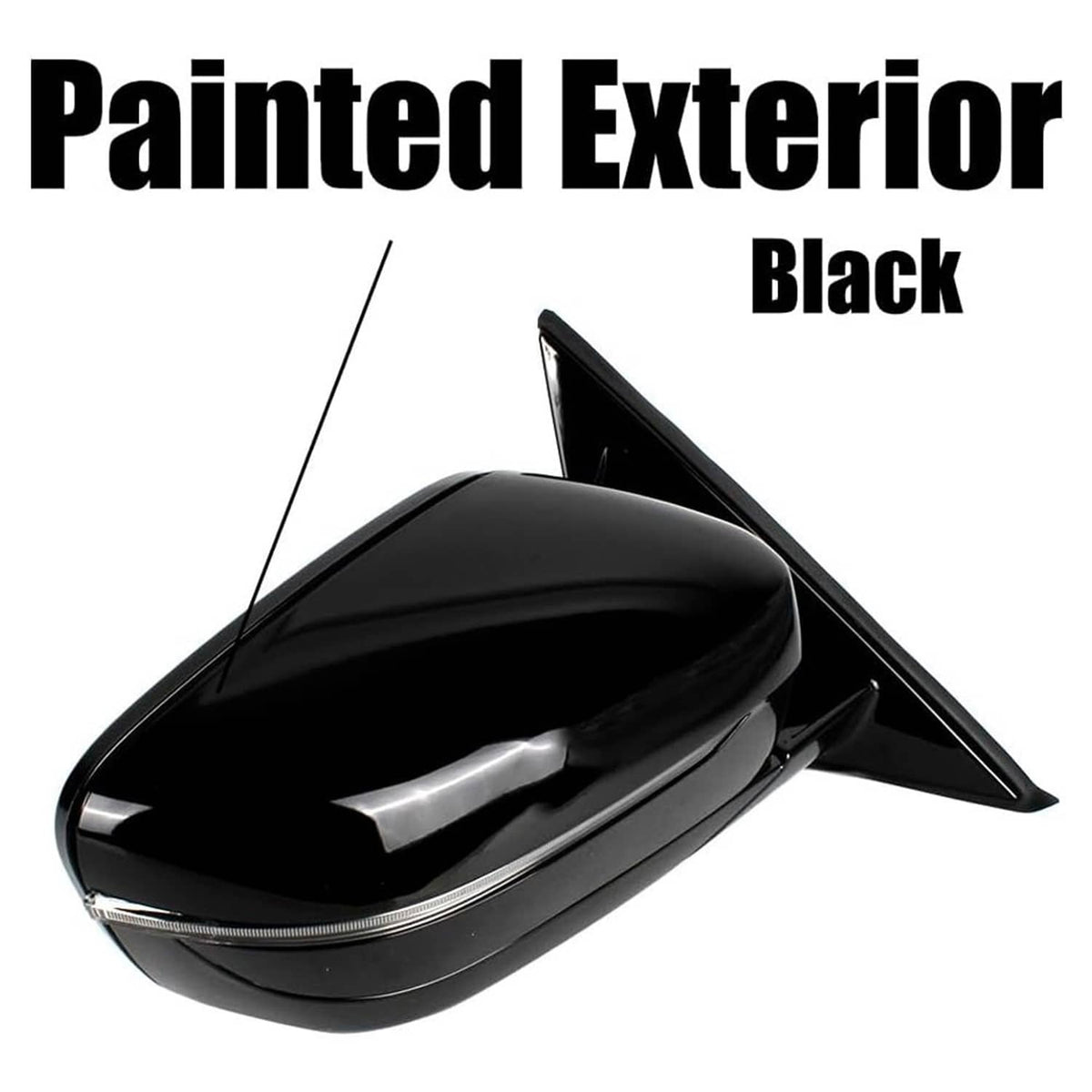 Solidspare Fits BMW 320i 330i 330e 2019-2023 Passenger Right Mirror With Blind Spot Black