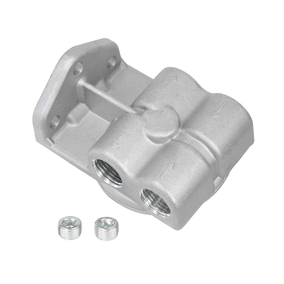 Solidspare Diesel Fuel Filter W/ Remote Mount Base 1/2" NPT For CAT 1R-0749,1R-0750 Filters
