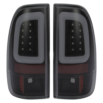 Solid Spare For Ford F250 F350 F450 2008-2016 SD SuperDuty LED Bar Tail Lights Black Smoke