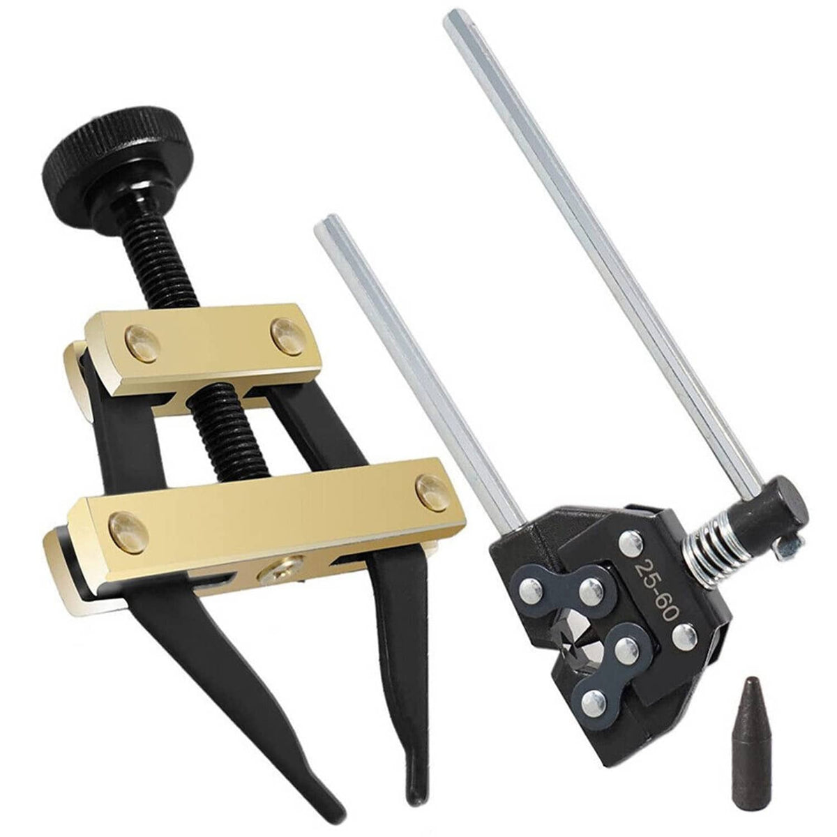 Solidspare 25-60 Chain Detacher Breaker Roller Chain Tools Kit for Motorcycle Go-Kart ATV