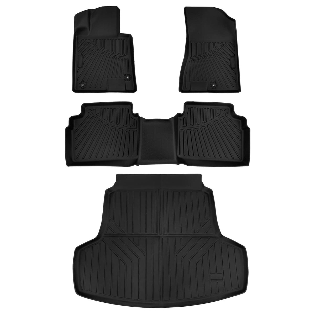 Solidspare Floor Mats & Cargo Liner Set Fit For Hyundai Sonata 2020 2021 2022 2023 2024