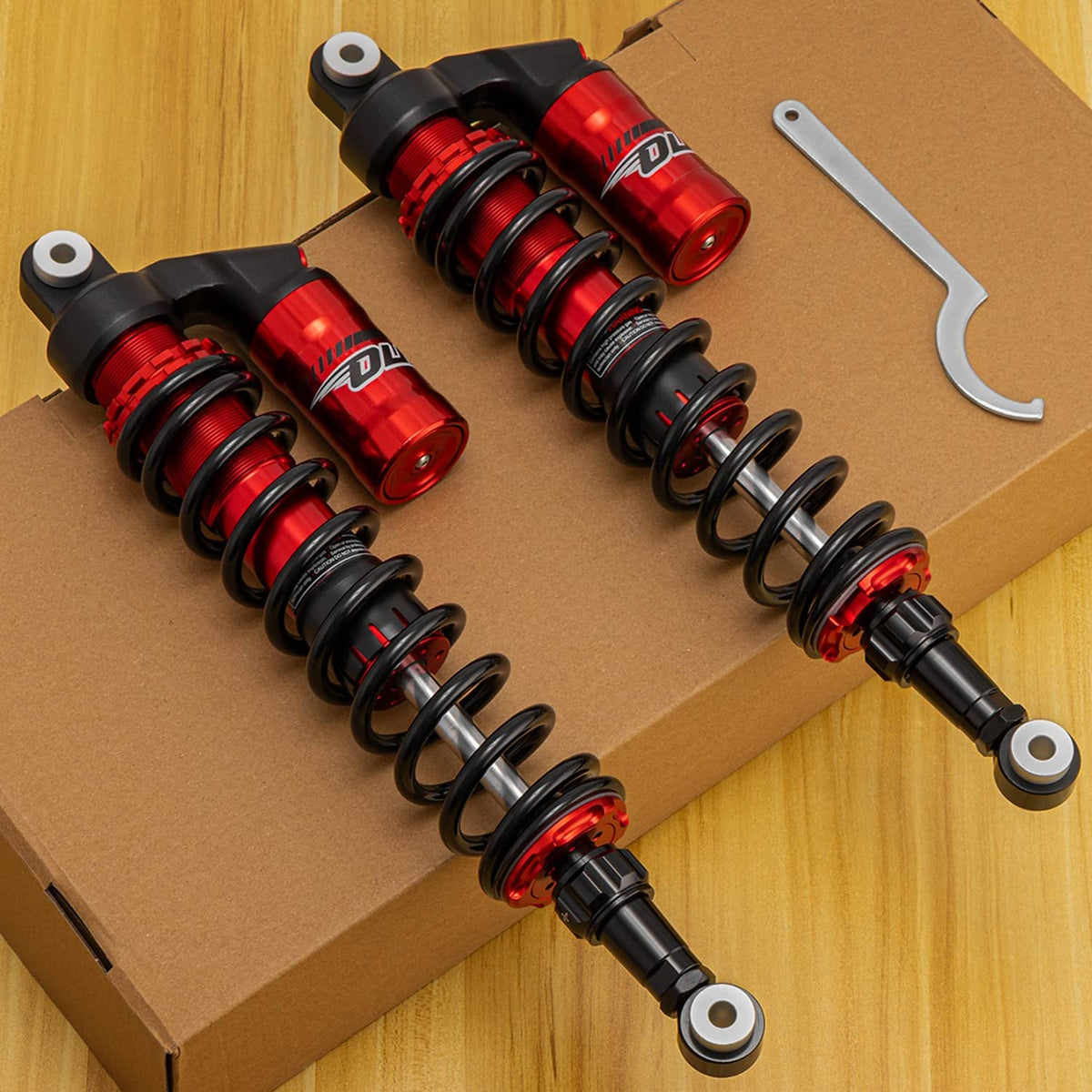 Solidspare Upgraded Front Air Shock Absorber Set For 2009-2021 Polaris RZR 170 RZR170 UTV