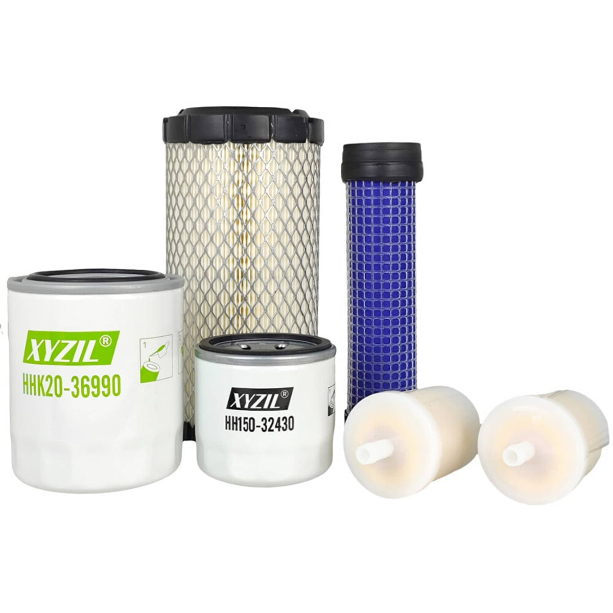 Solid Spare 77700-03362 Oil Fuel Air Hydraulic Filter Kit Fit for Kubota BX23S BX1880 BX2380