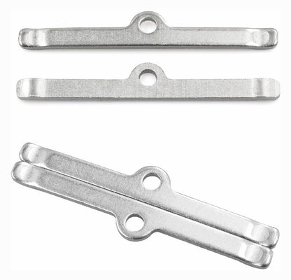 Solid Spare Chrome Tall T-Bar Valve Cover Hold Down Set For Chevy SBC 283 327 350 Bolts Tabs