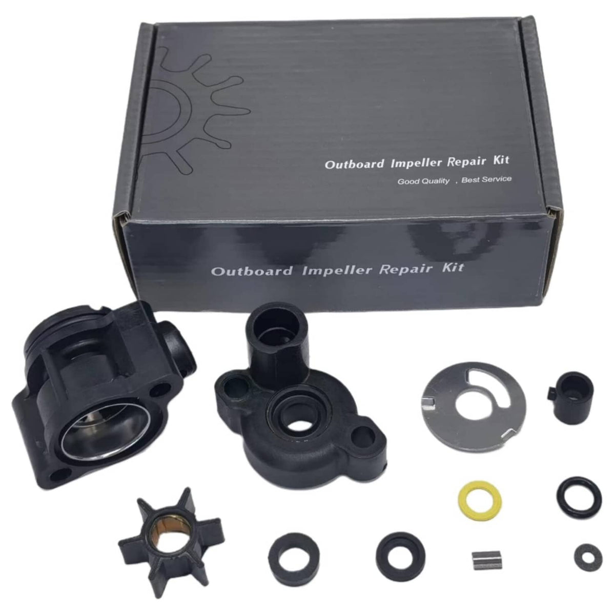 Solid Spare Water Pump Impeller Kit Mercury 4 4.5 7.5 9.8 hp & Model 110 46-70941A3 18-3446