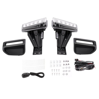 Solid Spare For Ford F250 F350 Super Duty 2020-2022 LED Bumper Fog Lights Driving Lamps Set