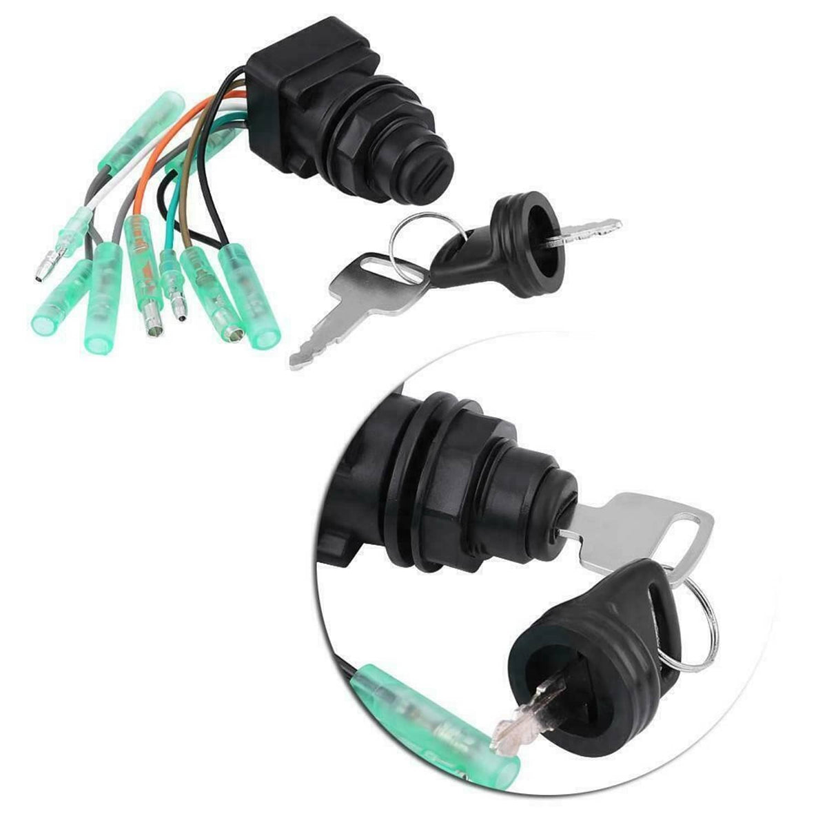 Solid Spare Suzuki Outboard Ignition Key Switch DT30 DT115 DT140 DT150 DT200 D225 8-225 HP