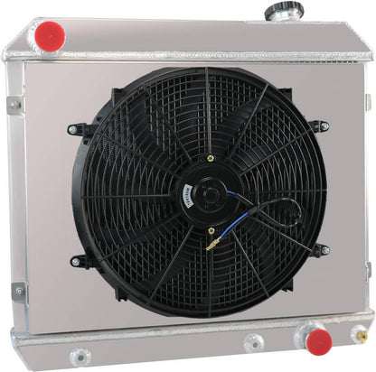 Solidspare 3 Row Radiator Shroud Fan For 1963-1966 Chevy C/K Pickup Truck C10 C20 C30