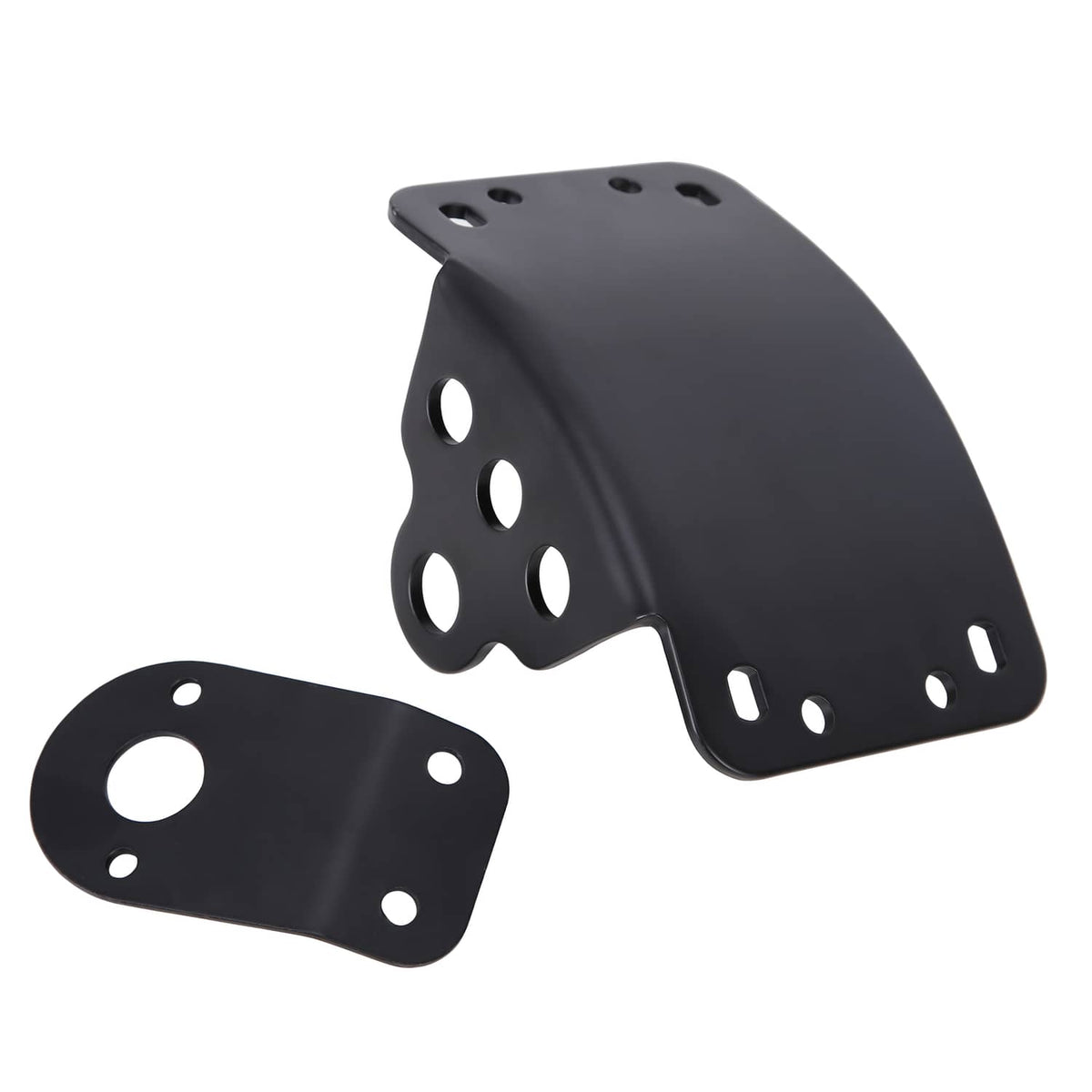 Solidspare Motorcycle License Plate Holder Side Mount Bracket for Harley Honda Universal US