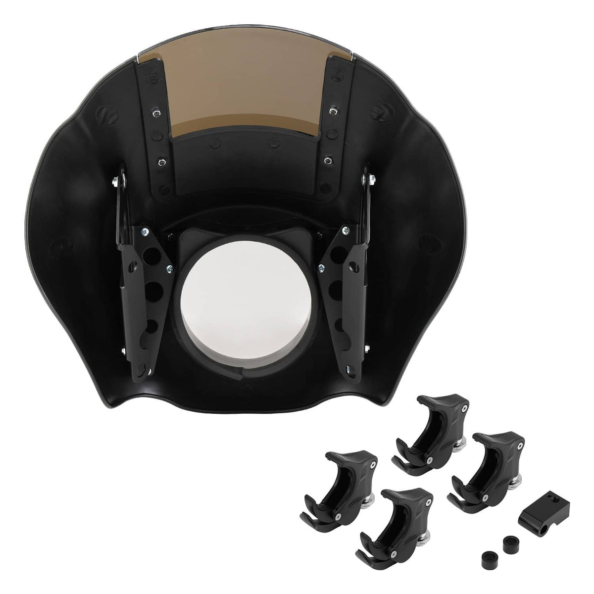 Solidspare Front Headlight Fairing w/ Windshield & 49mm Clamps For Harley Street-Bob 2018+