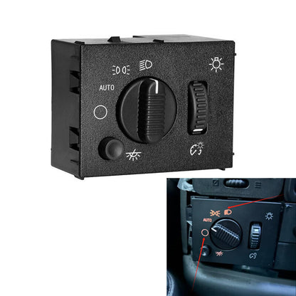 Solidspare LED Headlight Switch For 2003-2006 Chevy Silverado Suburban Tahoe Sierra Black