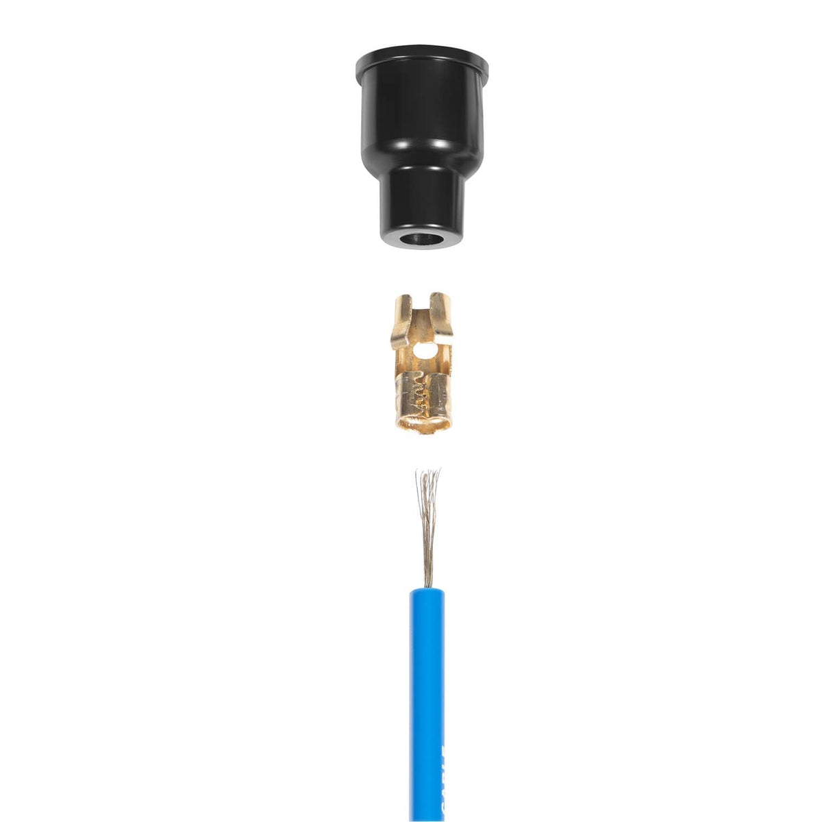 Solidspare 7mm Blue Ignition Spark Plug Wire Set 00-9407-0 Compatible with VW Type 1
