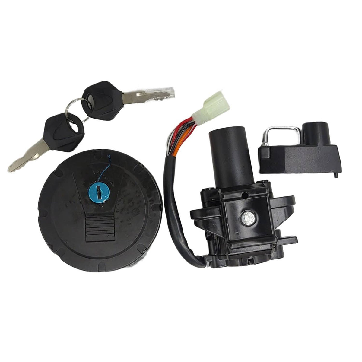 Solidspare Ignition Switch Fuel Gas Cap Lock Set For Kawasaki KLX250/250S/SF KLX125 KL250