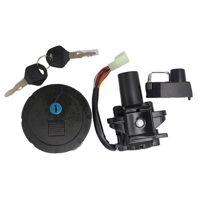 Solidspare Ignition Switch Fuel Gas Cap Lock Set For Kawasaki KLX250/250S/SF KLX125 KL250