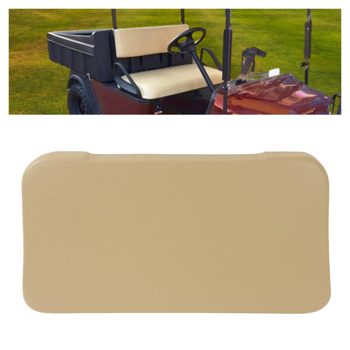 Solidspare Tan Seat Bottom Cushion Assembly For EZGO Workhorse 96-2003 Golf Cart #71664G07