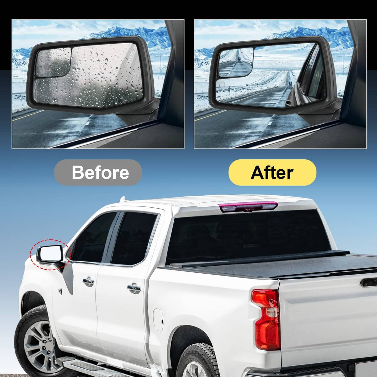 Solidspare Driver Left Side Door Mirror Fits 2019-2025 Chevrolet Silverado 1500 2024 2023