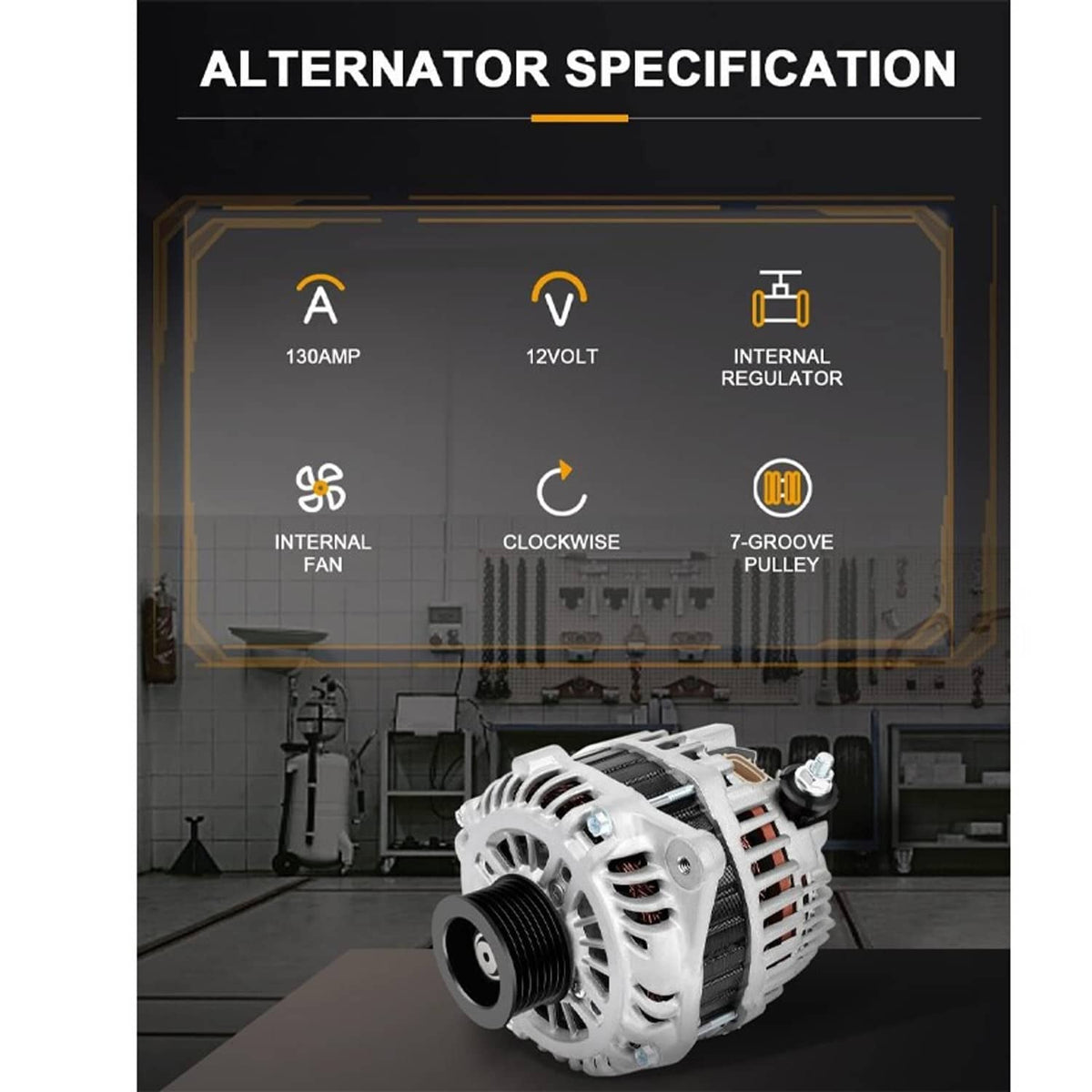 Solidspare Alternator for 2009-14 Nissan Maxima Murano 07-15 Altima 11-15 Quest 3.5L 11557