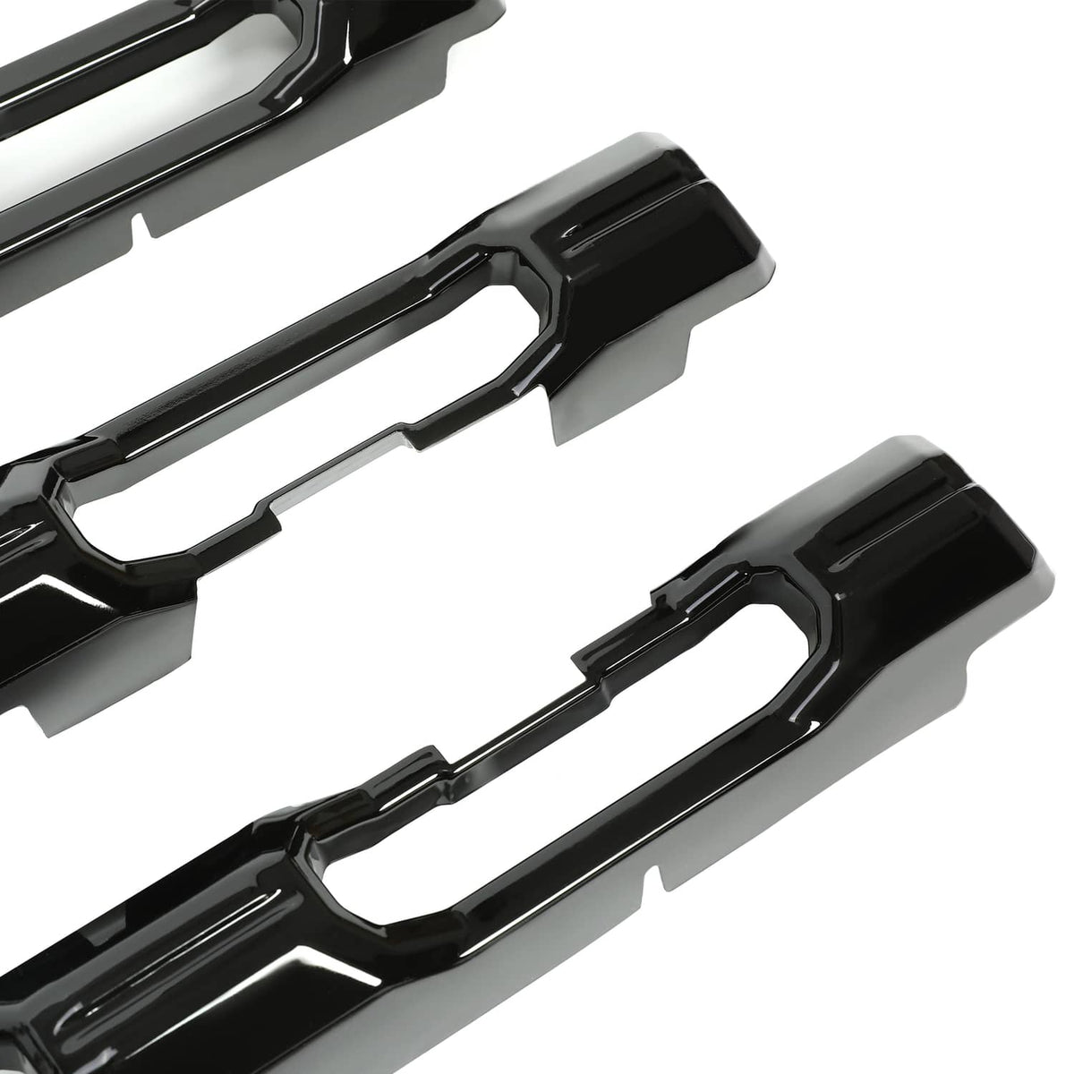 Solid Spare Gloss Black Painted For Chevy Silverado 2500 3500 HD 20-23 Grille Insert Overlay