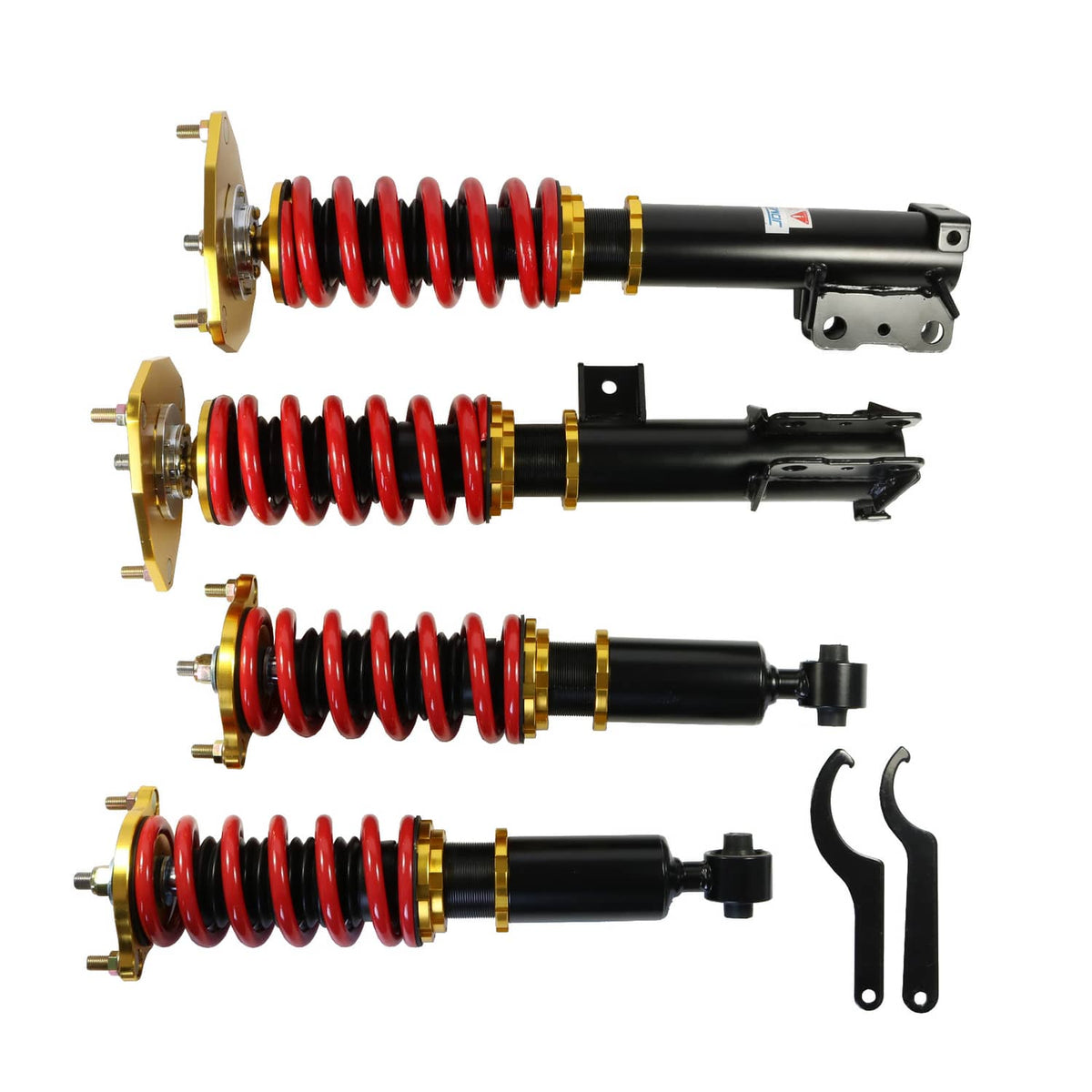 Solidspare Full Coilovers For 2000-2005 Mitsubishi Eclipse 3rd-Gen D53A / D52A Adj Height