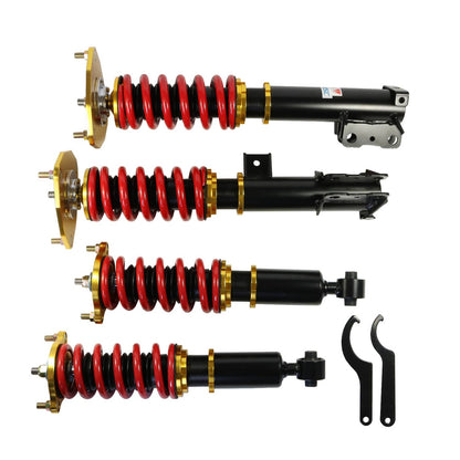 Solidspare Full Coilovers For 2000-2005 Mitsubishi Eclipse 3rd-Gen D53A / D52A Adj Height