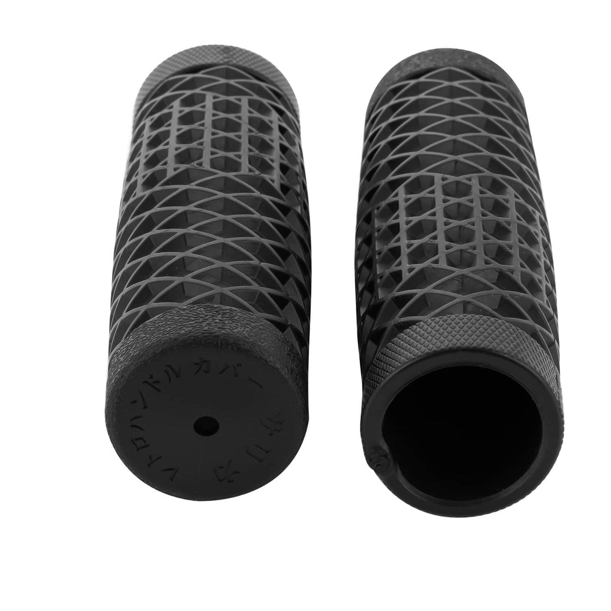 Solidspare For Harley Bobber Chopper Yamaha 1" 25mm Motorcycle Handlebar Rubber Hand Grips