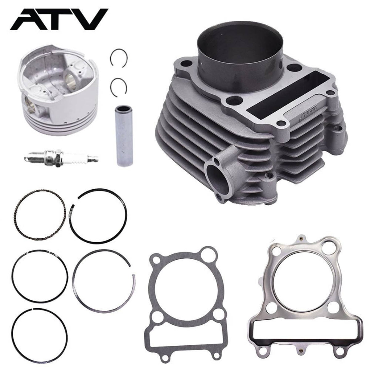 Solidspare Cylinder Piston Gasket Kit for Yamaha Tri-Moto 225 YTM225 1983 1984 1985 1986