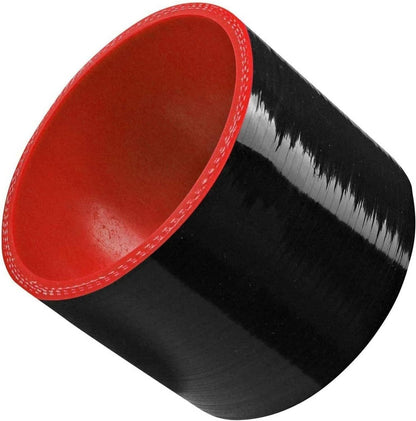 Solidspare 3" Polished Intercooler Piping w/ U Pipe Black Silicone Coupler + Clamp Kit DIY