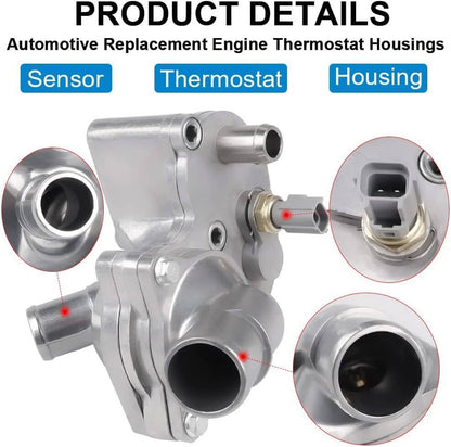 Solidspare Aluminum Alloy Thermostat Housing for 2005-2010 Ford Mustang 4.0L 5R3Z-8592-BA