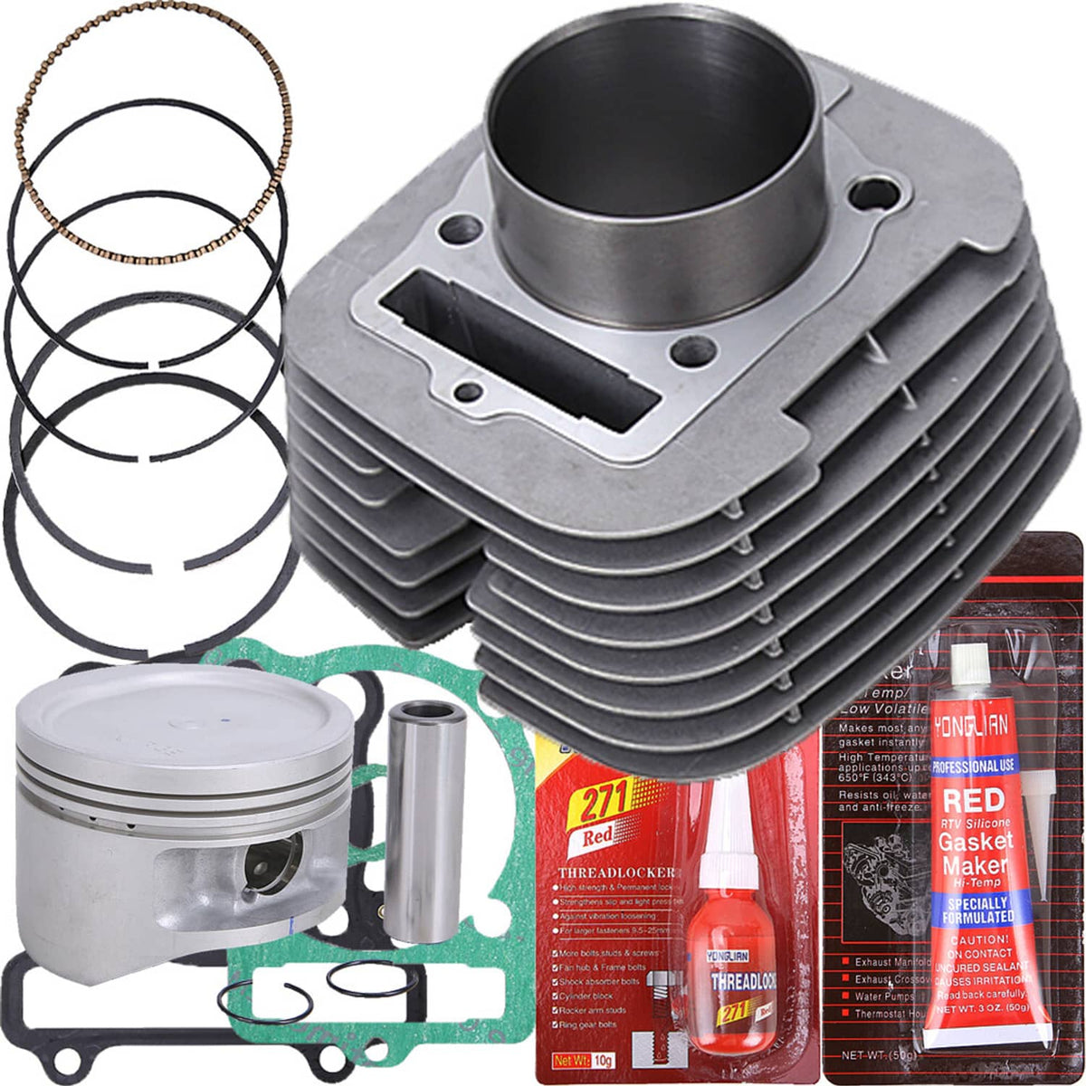 Solidspare For Yamaha Kodiak 400 1993-1999 Top End Kit Cylinder Piston Gaskets Big Bear 400