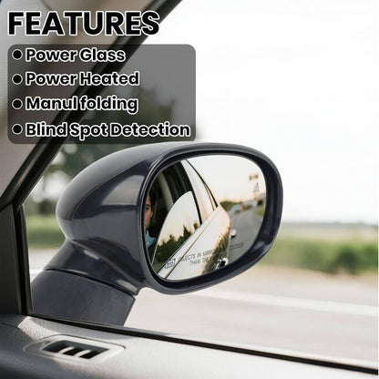 Solidspare Passenger Side Mirror w/ Heated Hand For 2015-2019 Dodge Challenger 5LD66DX8AD