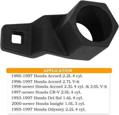 Solid Spare For Honda Acura Crankshaft Crank Pulley Wrench Holder Tool 50mm Removal Spanner