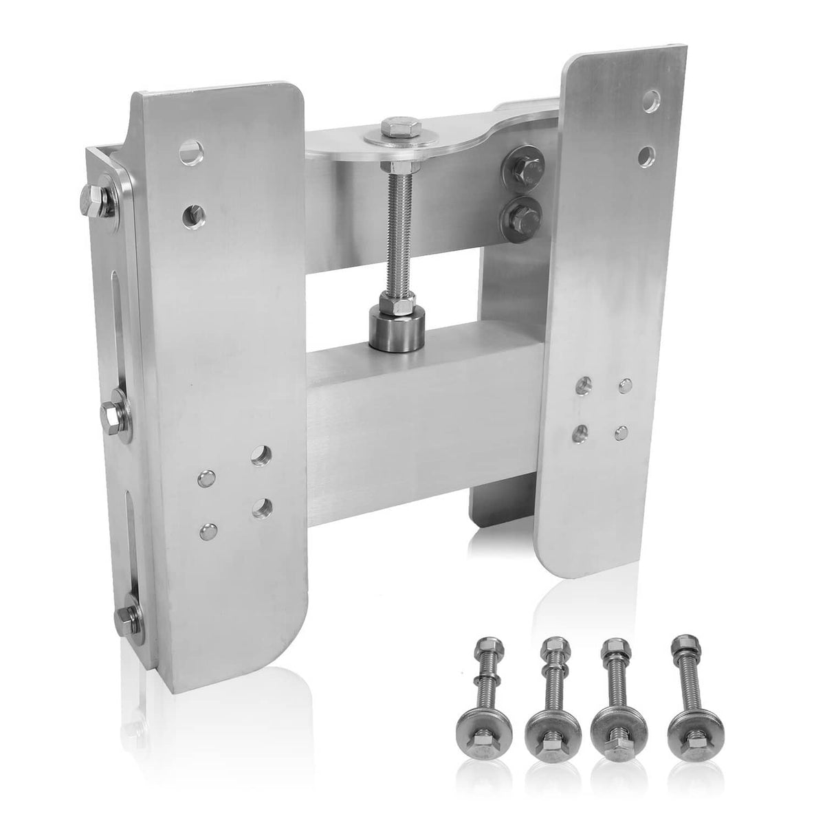 Solidspare Adjustable 4'' Set Back Jack Plate Manual Power Lift Transom Outboard Boat Motor