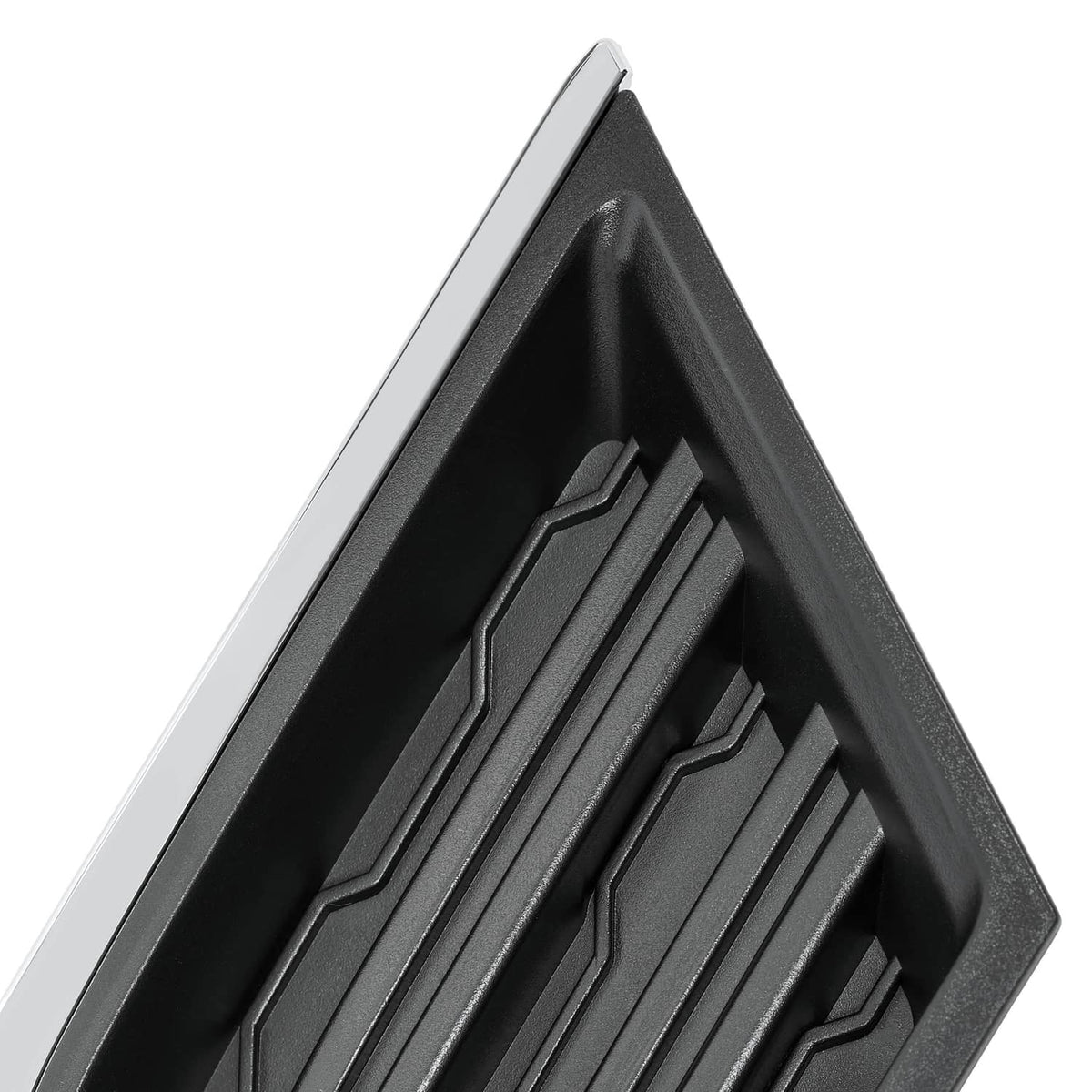 Solid Spare Fog Light Cover Bezel Trim Left & Right Black & Chrome For Chevy Traverse 13-17
