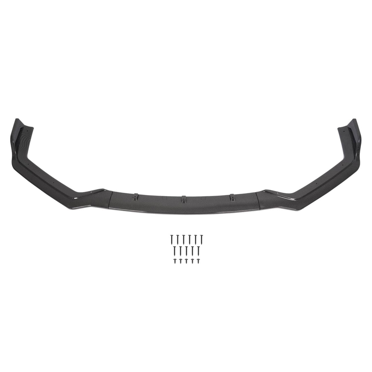 Solid Spare For Infiniti Q50 Sport 2018-2023 Carbon Fiber Front Bumper Lip Spoiler Splitter