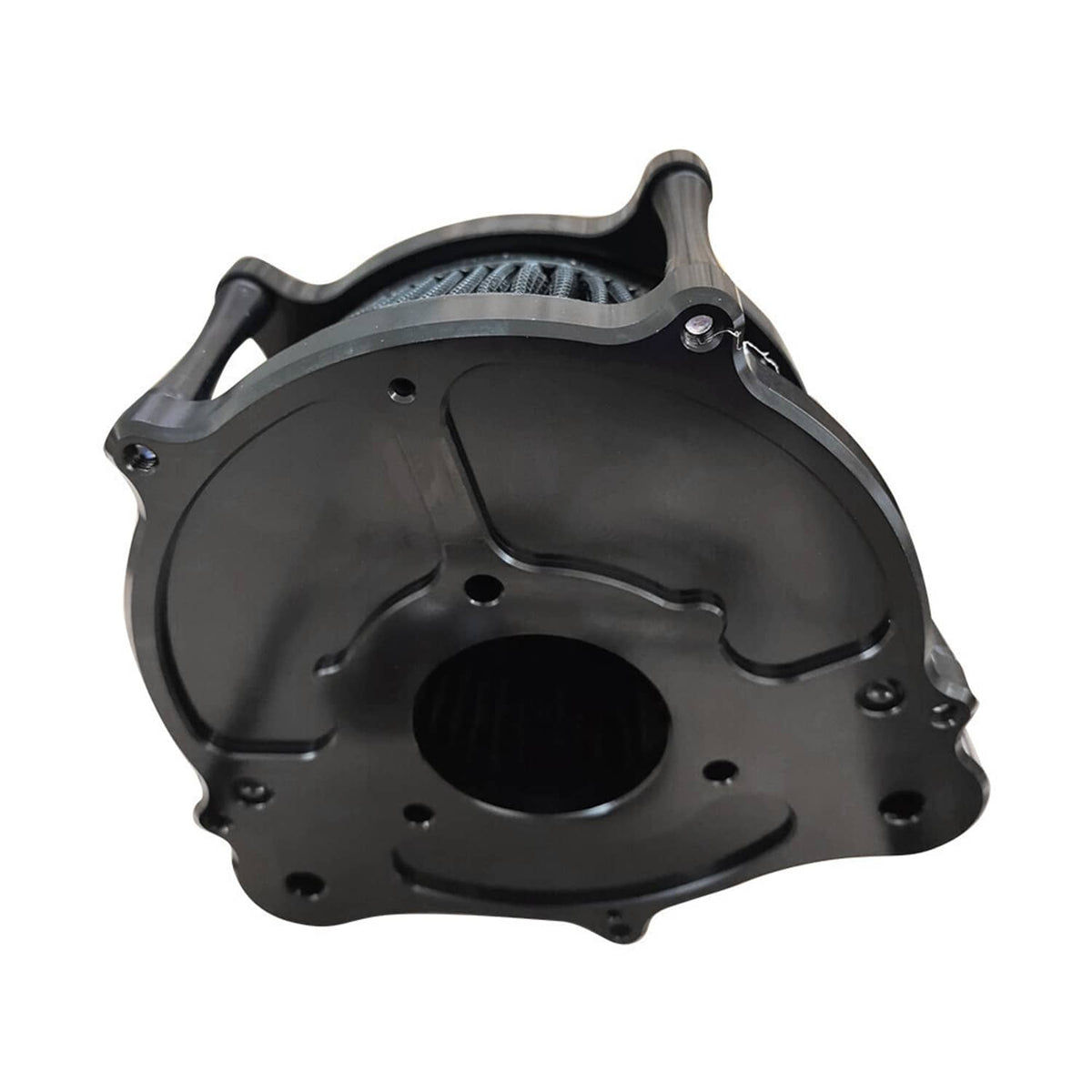 Solidspare Black Air Cleaner Intake Filter For Harley Touring Road King Street Glide 08-16